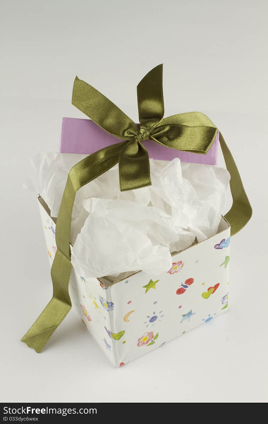 Wrapped gift box present