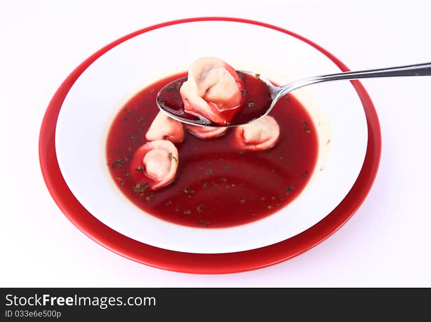 Borscht With Dumplings