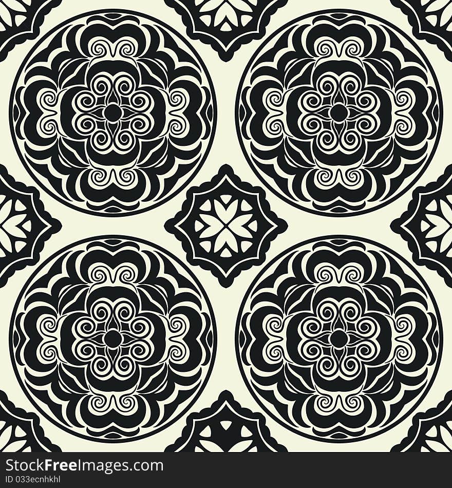 Seamless pattern in retro style