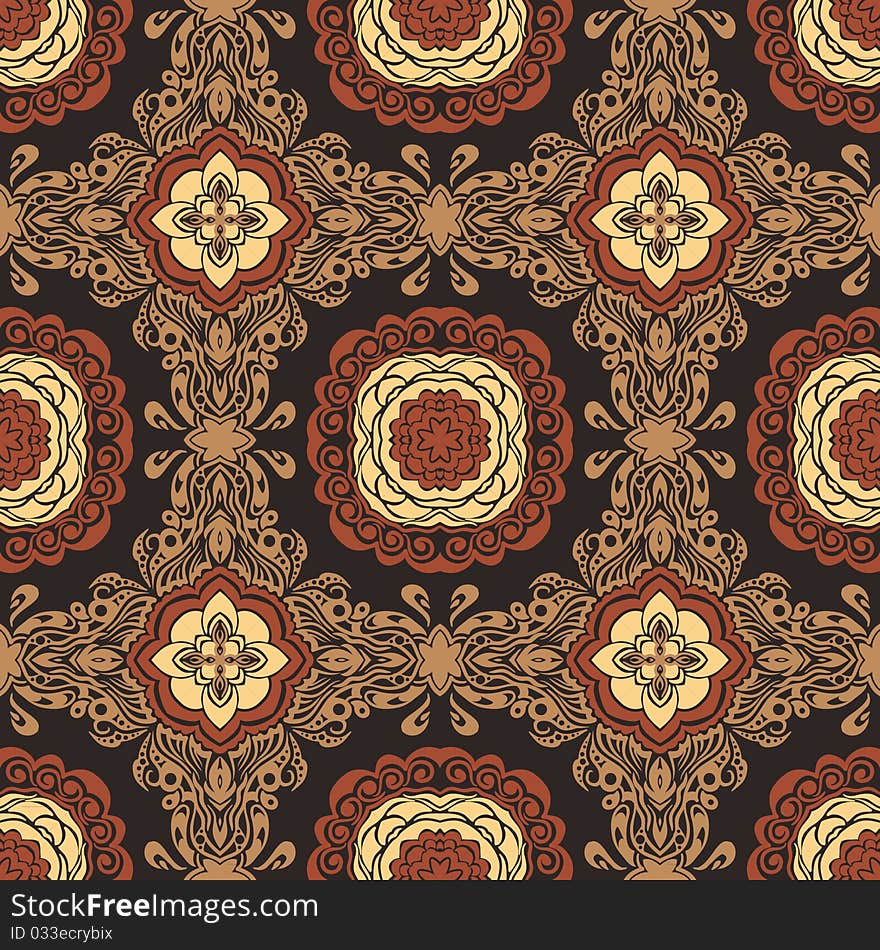 Seamless pattern in retro style