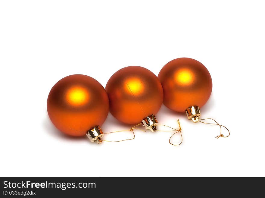 Christmas decoration on white background