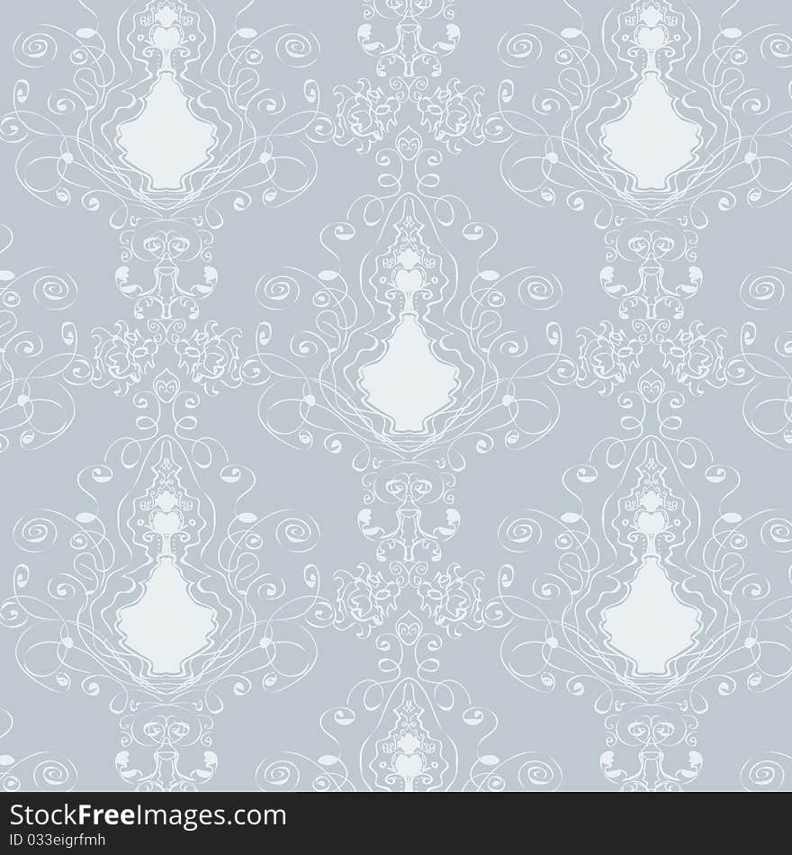 Pattern With Elements, Retro Vector