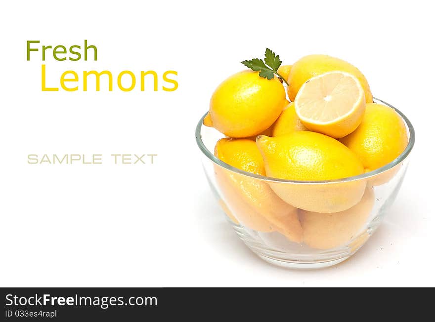 Fresh lemons