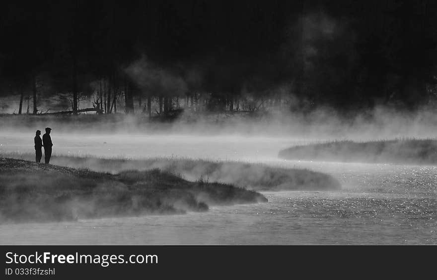 Morning on the Madison River, Yellowstone.