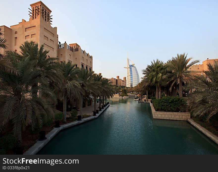 Architectural Contrasts In Dubai.