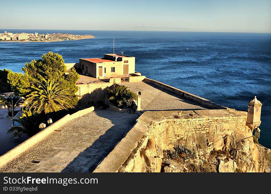 Patio of Santa Barbara Castle, Alicante