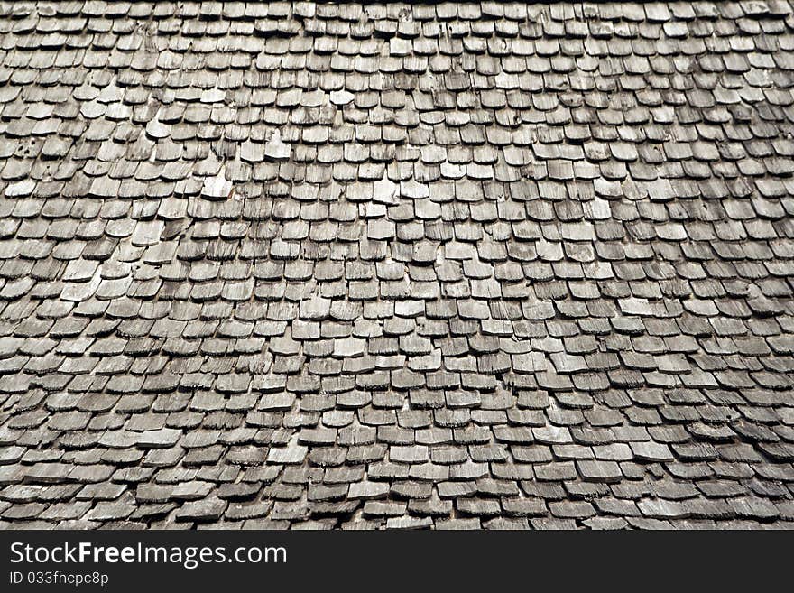 Roof of old house made by wood. Roof of old house made by wood