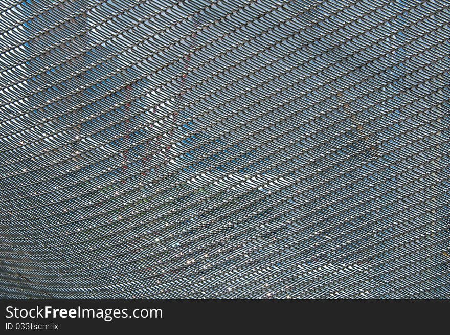 An abstract background of stainless steel wire net. An abstract background of stainless steel wire net