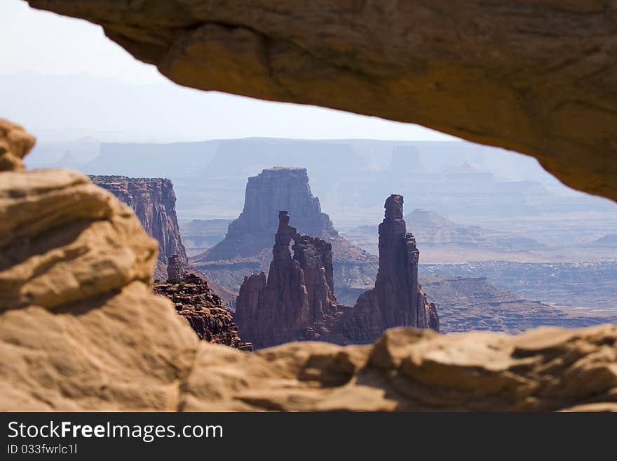 A view in Canyonlands National Park, Utah, USA. A view in Canyonlands National Park, Utah, USA