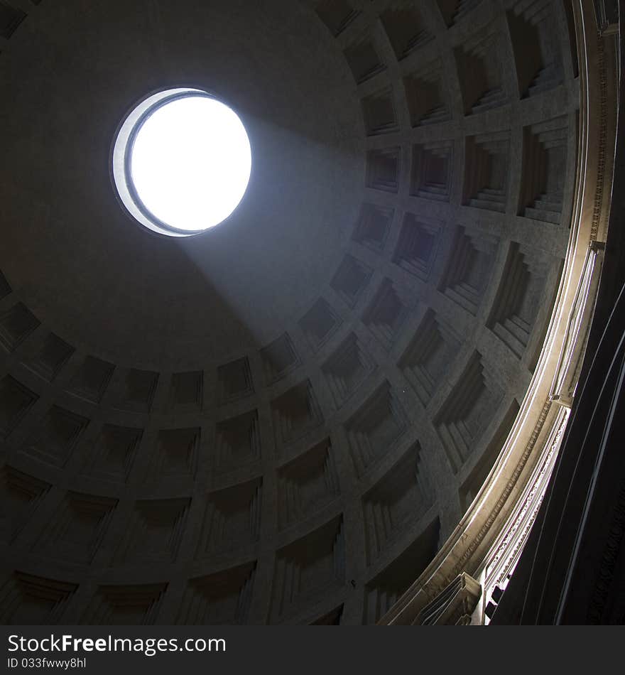 The eye of the Pantheon, Rome