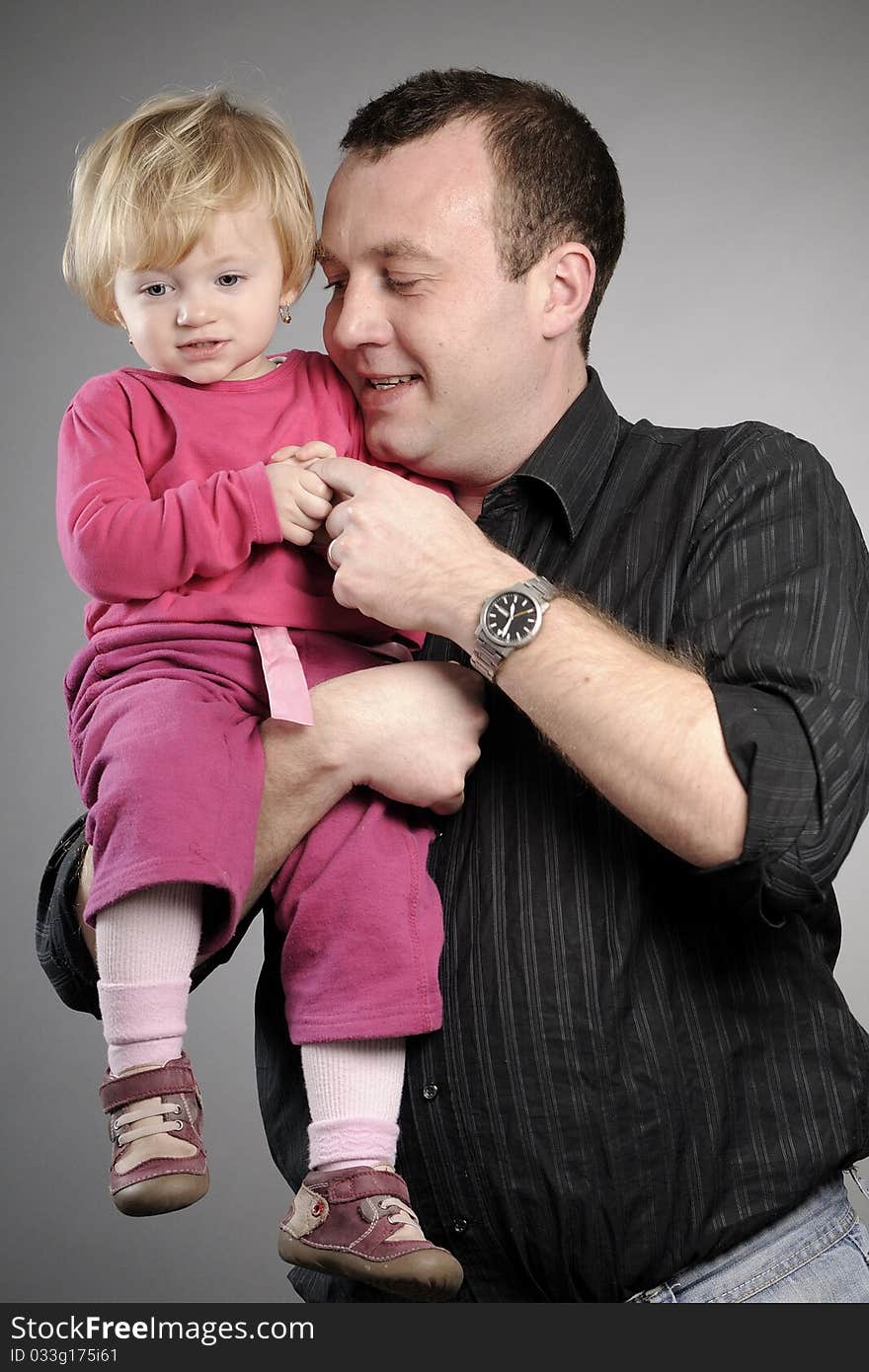 Father and daughter portrait