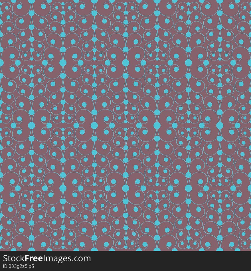 Abstract background from curves and circles of blue color. Abstract background from curves and circles of blue color