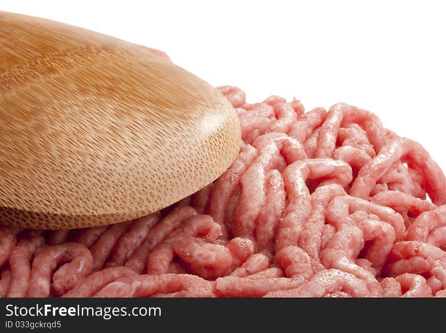 Freshly ground meat for cooking meat delicacies. Freshly ground meat for cooking meat delicacies.