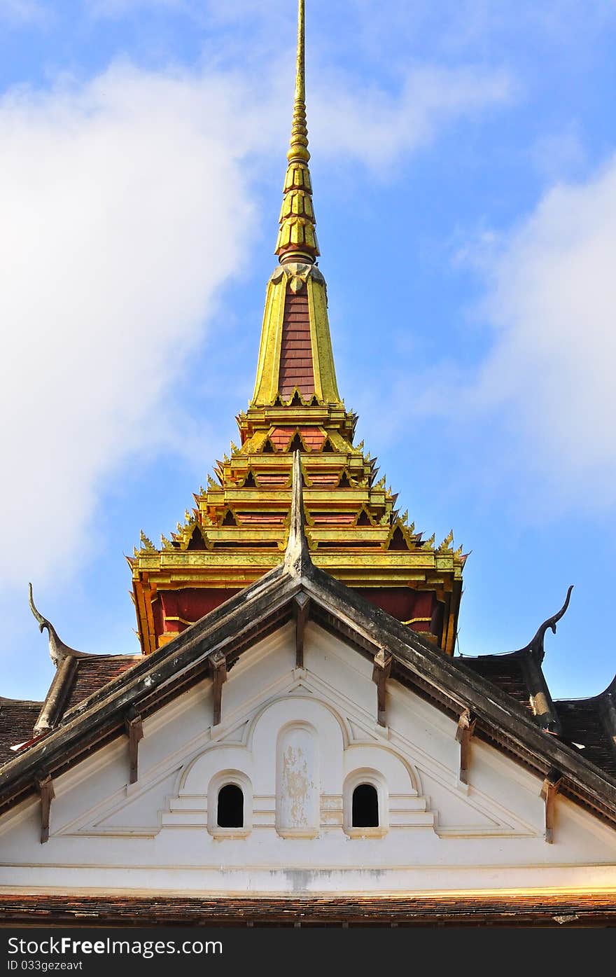 Temple with blue sky at Laos. Temple with blue sky at Laos