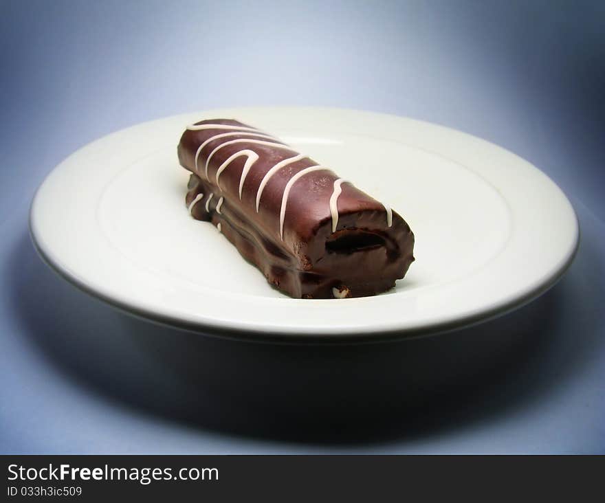 Small Chocolate Roll Cake