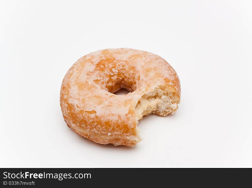 Group of doughnuts on a white background