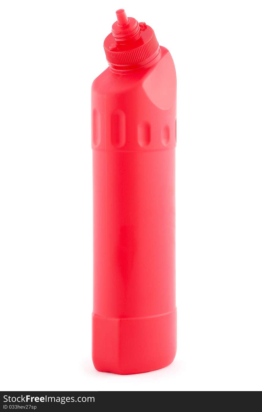 Red Plastic Bottle