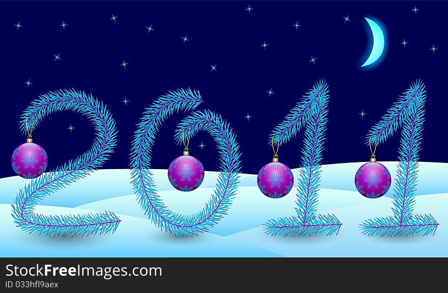 New year 2011. Vector illustration