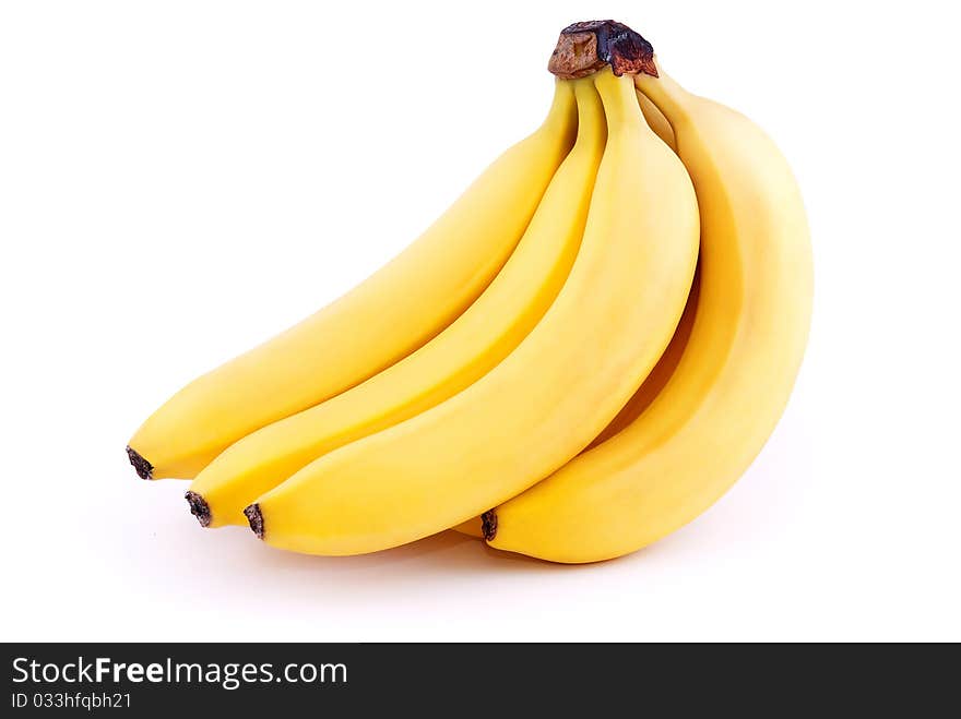 A bunch of ripe bananas