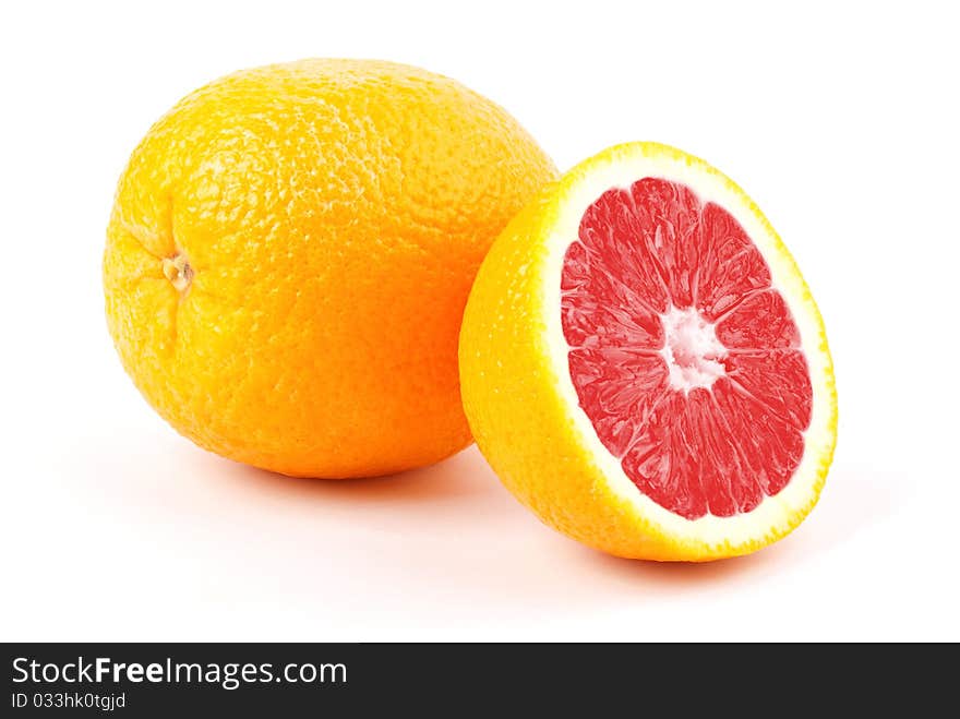 Orange isolated on a white background