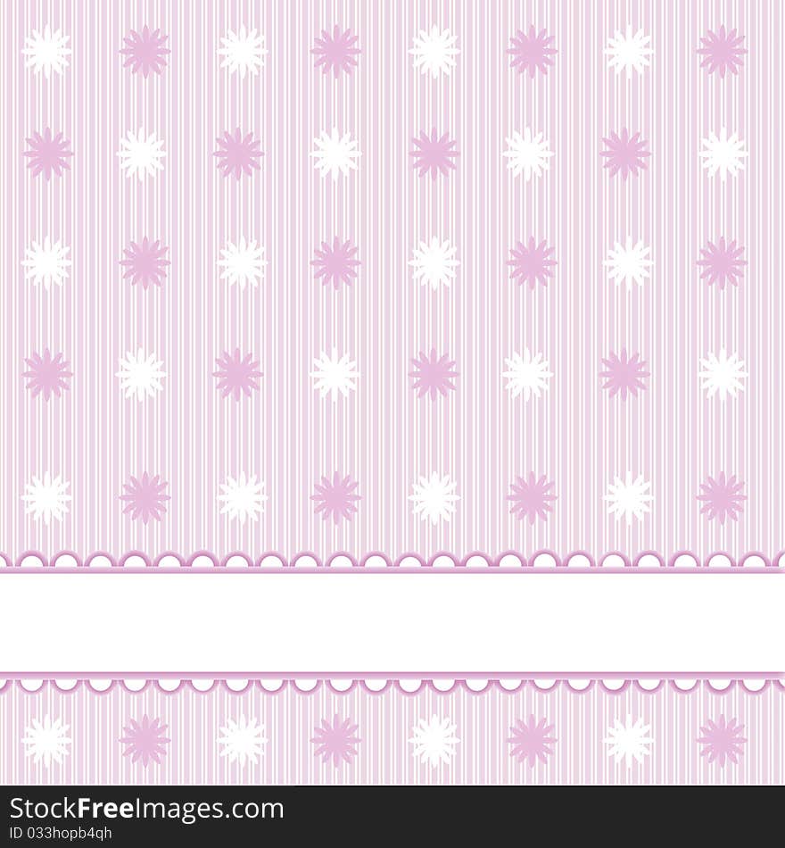 Pink babies background with space for text