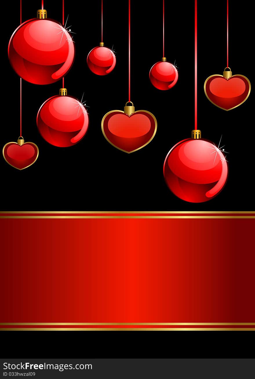 Christmas red balls