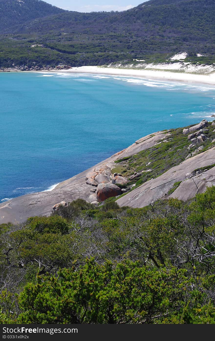 Beautiful Australian coast in National Park