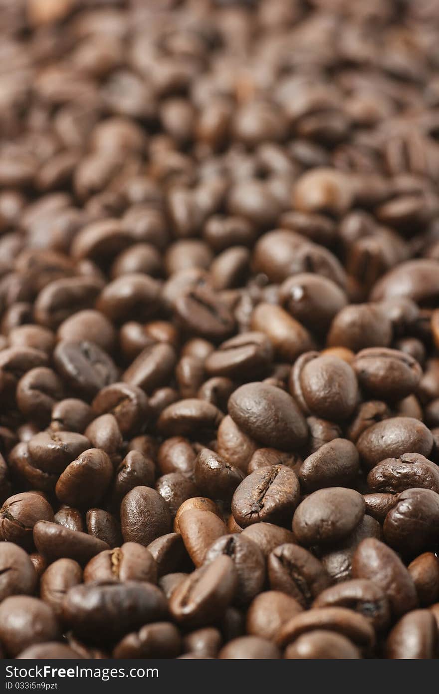 Roasted coffee beans