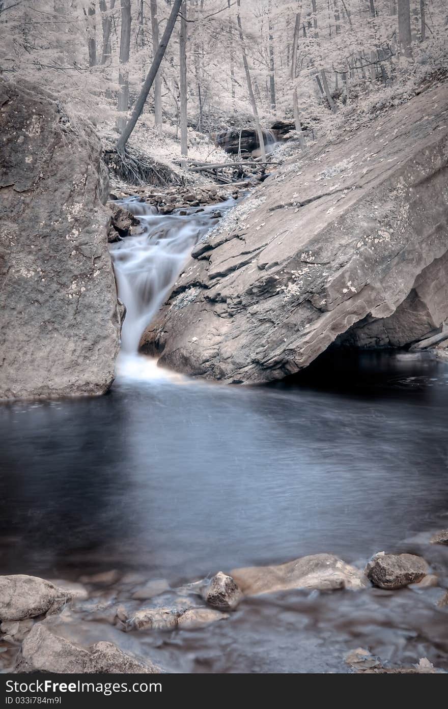 Lower Tews Falls  in hamilton ontario in the fall. Lower Tews Falls  in hamilton ontario in the fall