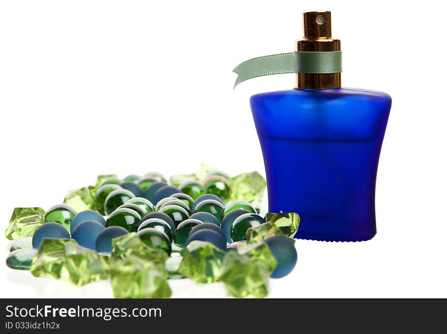 Blue Parfume Bottle