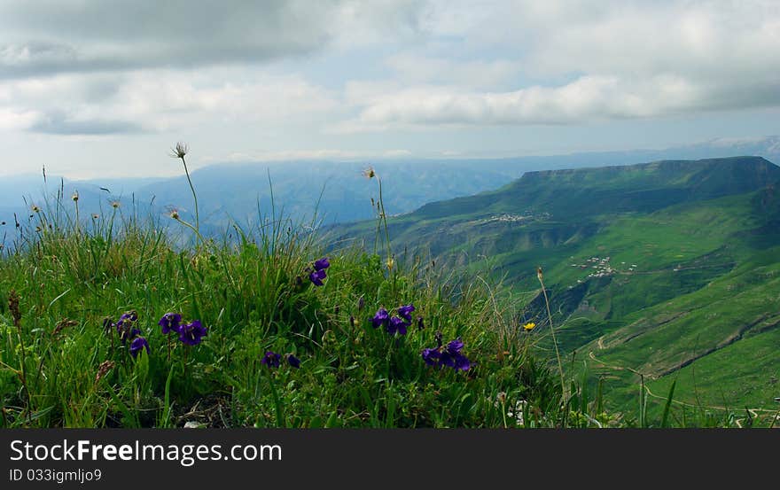 View of the mountains in Dagestan (Russia). View of the mountains in Dagestan (Russia)