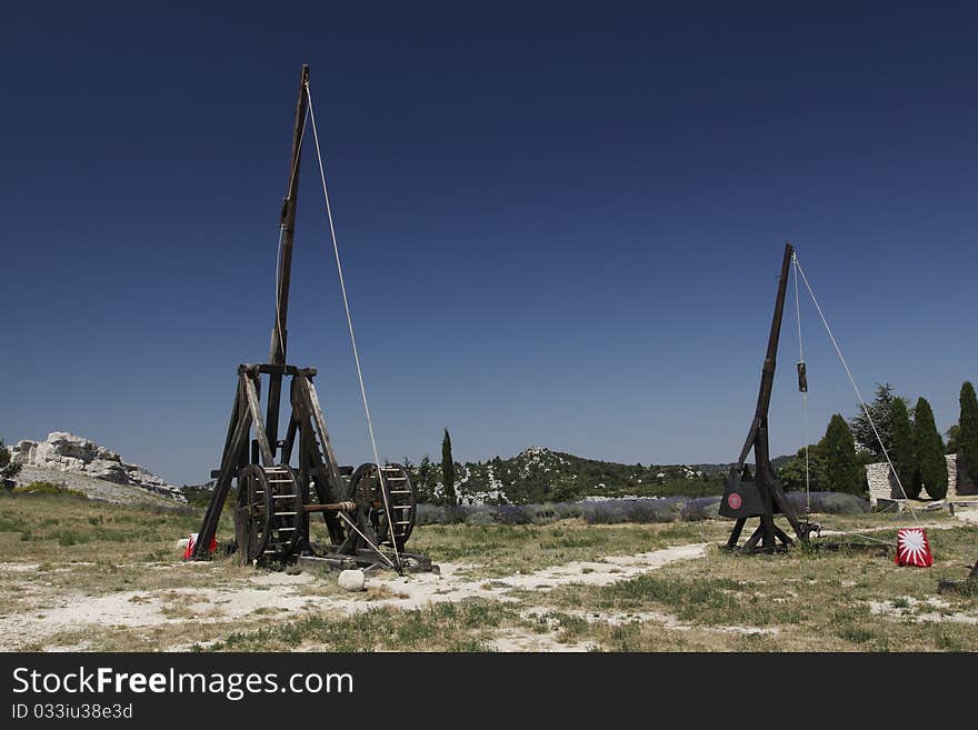 Trebuchets In Les Baux De Provence