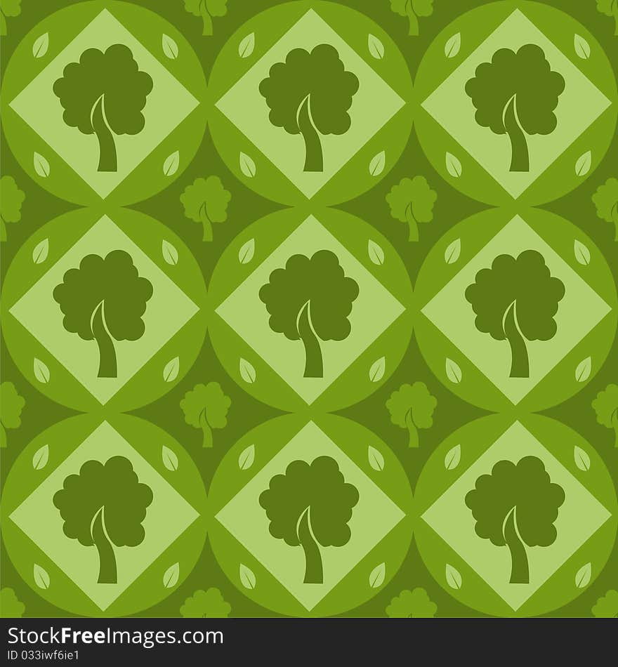 Cute tree pattern