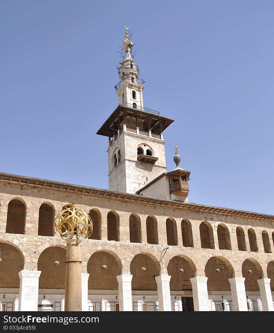 Umayyad Mosque in Damascus old town, Syria.