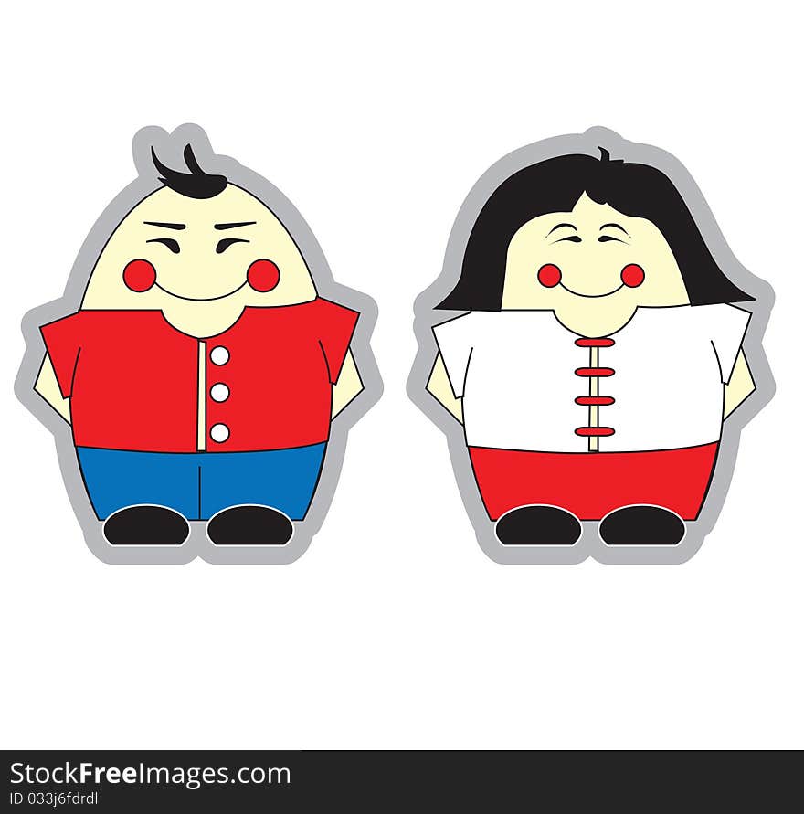 Chinese Boy And Girl