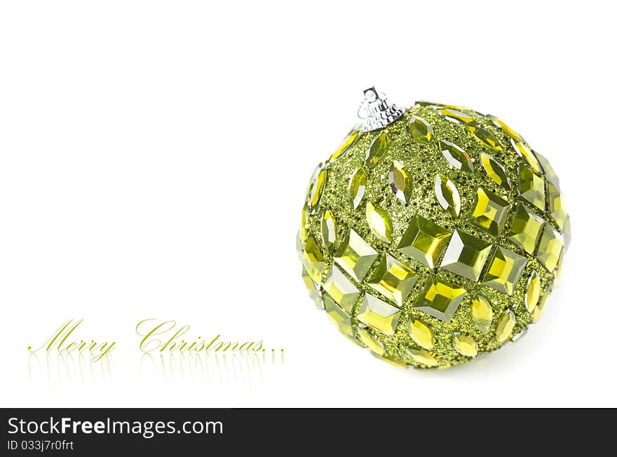 Christmas decoration isolated on white background