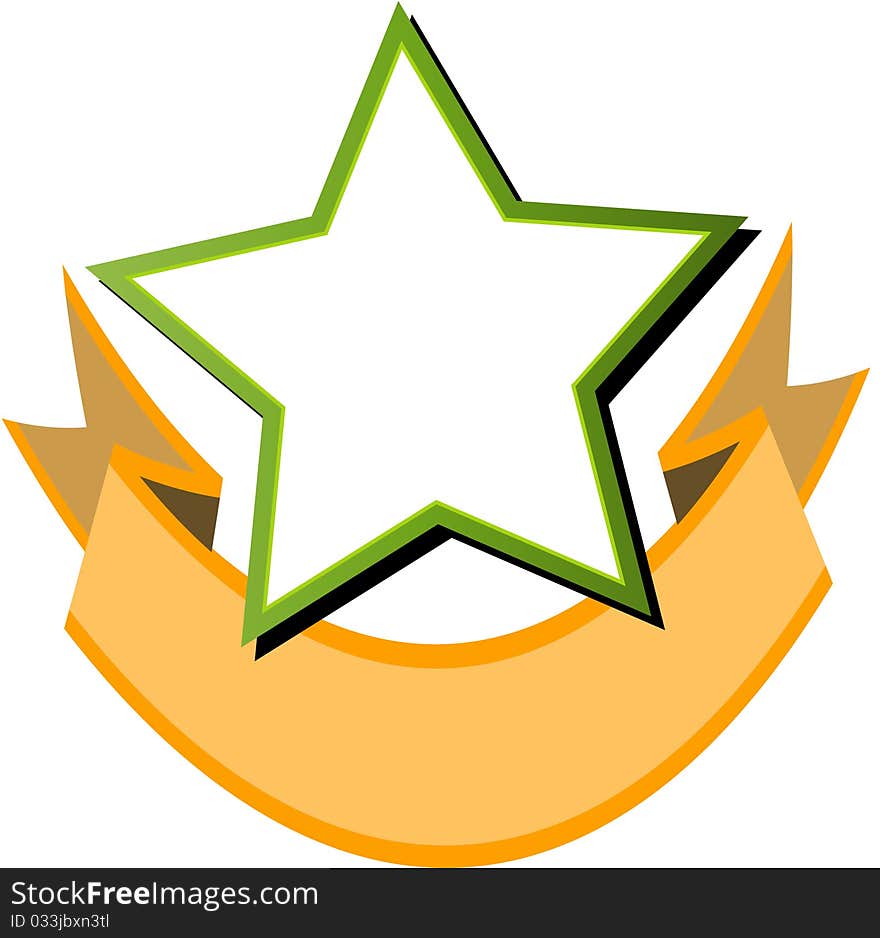 Background  green star