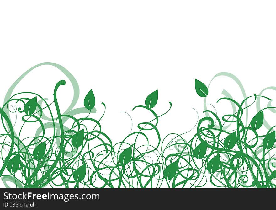 Computer generated grass on white background. Computer generated grass on white background.