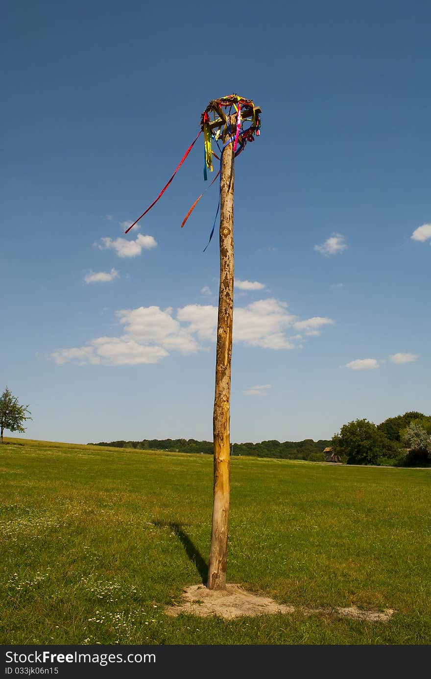 Wood mace as symbol of spring. Wood mace as symbol of spring