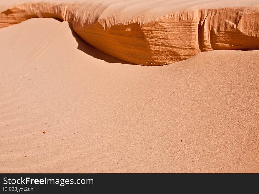 Orange sand