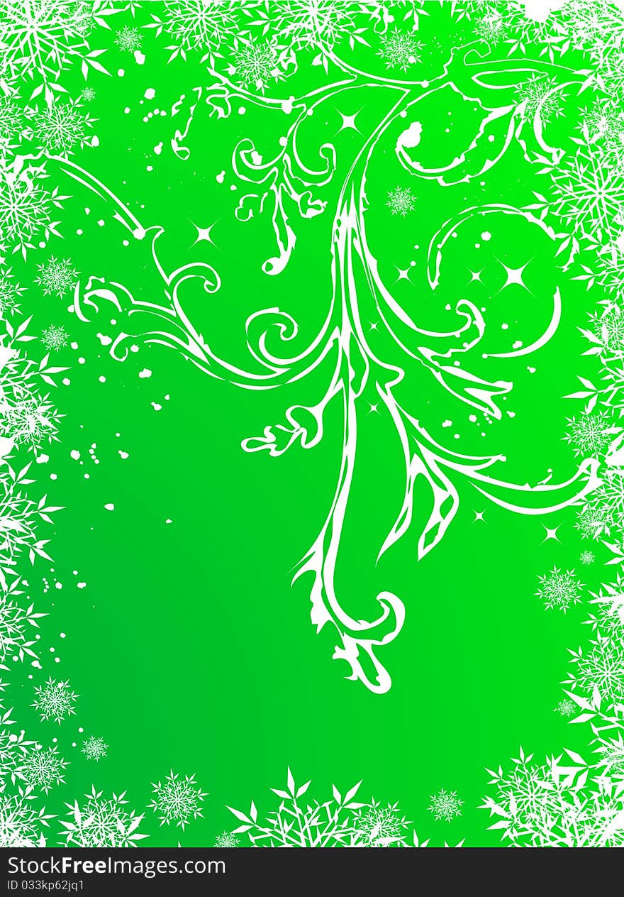 Abstract Christmas background, illustration