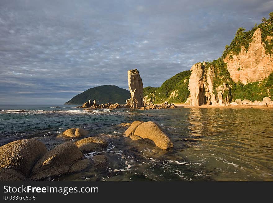 Beautiful seascape. Russian Far East. Beautiful seascape. Russian Far East.