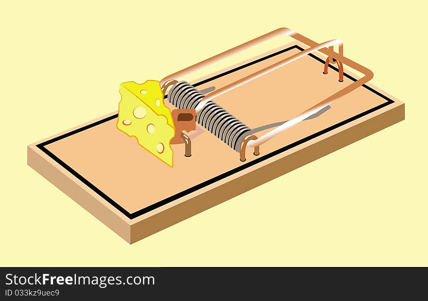 Mouse trap with cheese