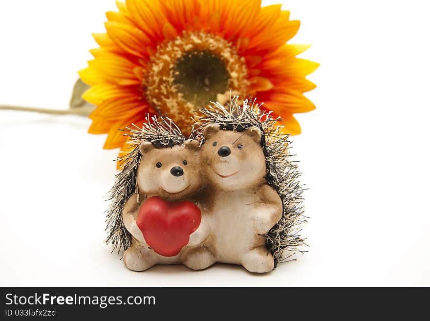 Hedgehog Pair With Heart