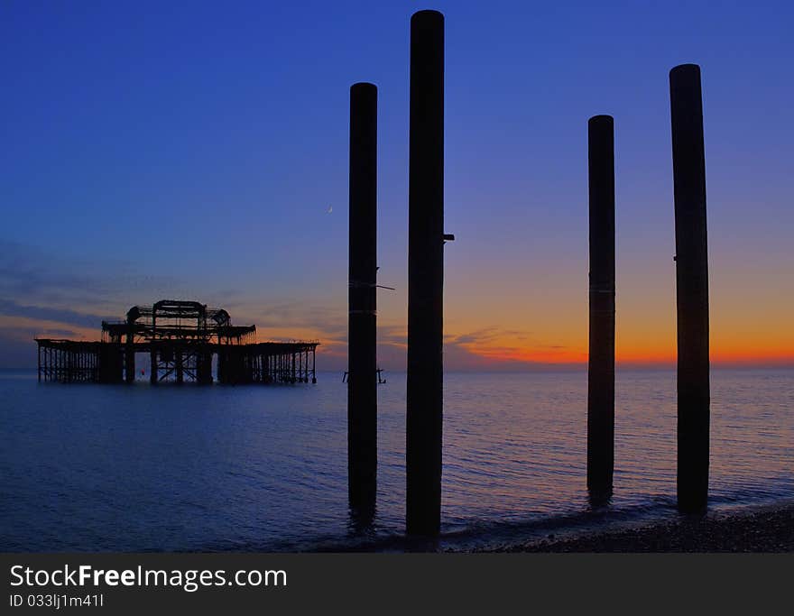 The iconic brighton seaside on englands sussex south coast