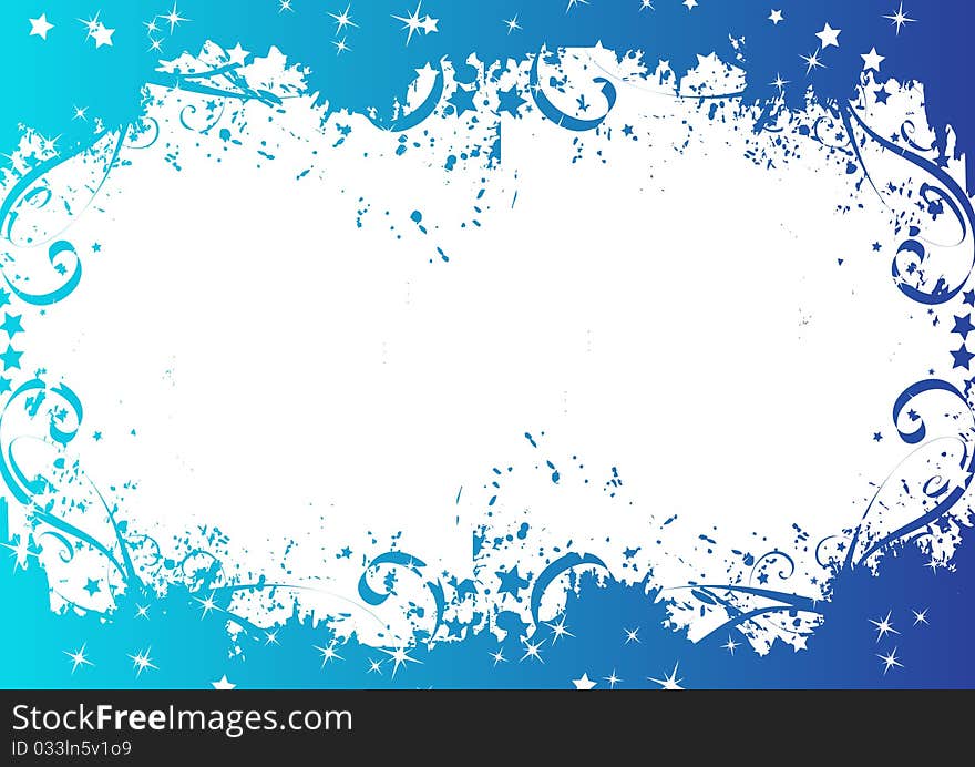 Abstract Blue background. Clip-art