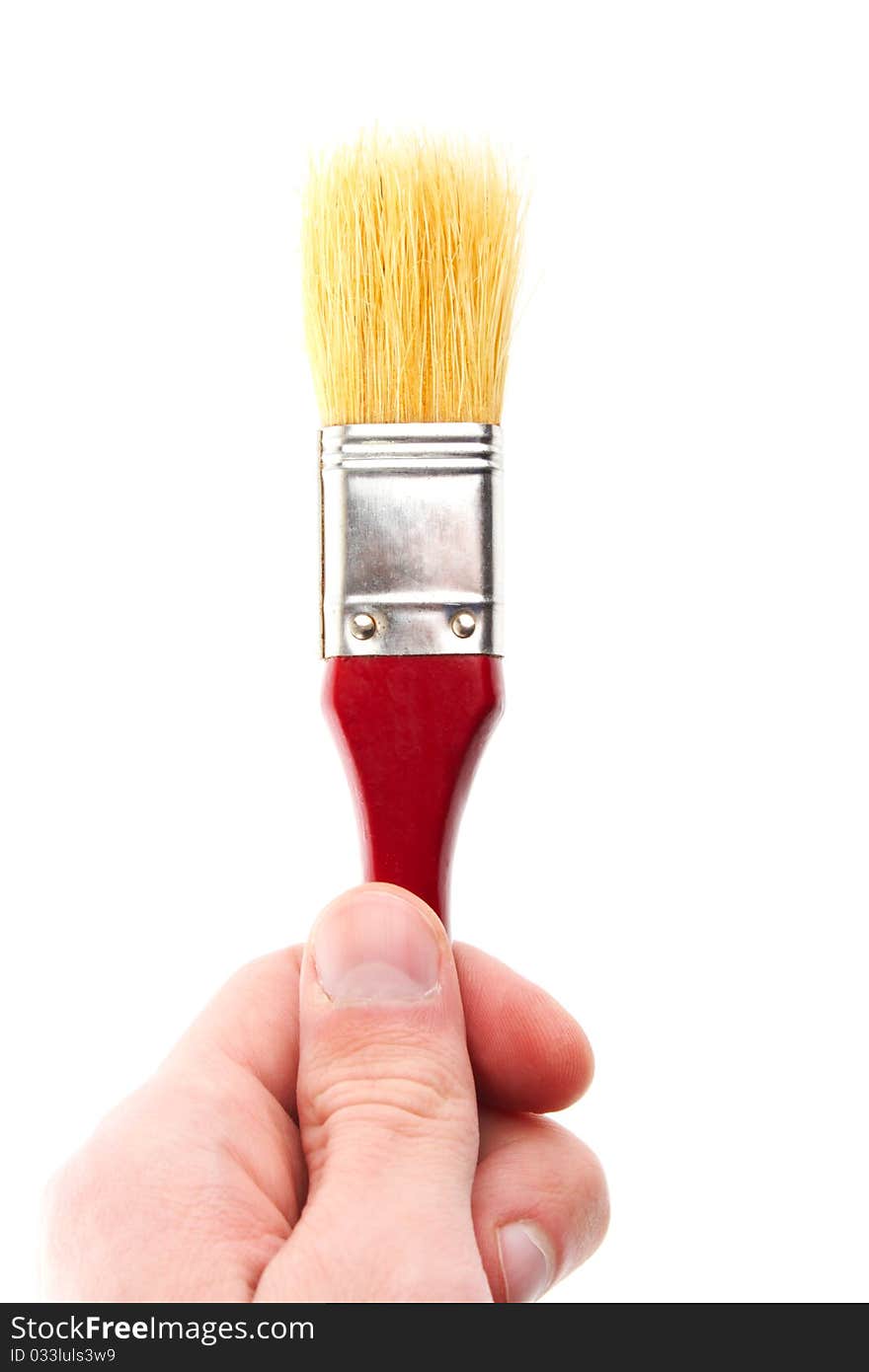 Hand hold brush. Painter