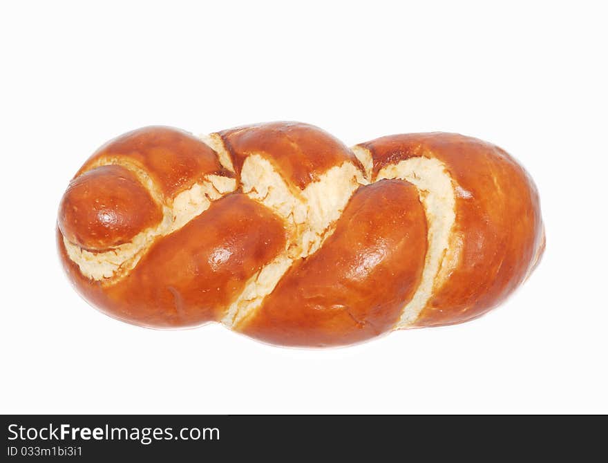 A stress bread with the white background