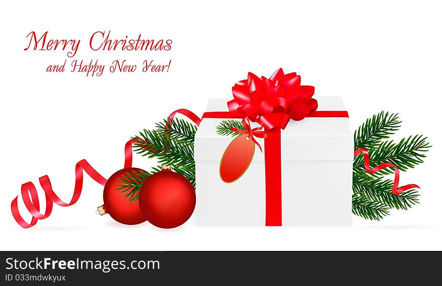 Beautiful christmas background. Vector illustration.