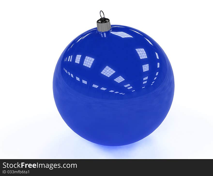 Blue Christmas Toy In A Ball